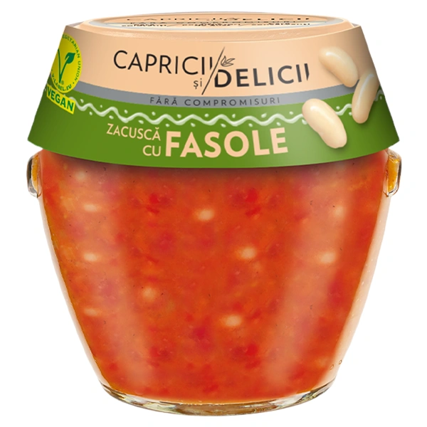 ZACUSCA CU FASOLE MANDY CAPRICII SI DELICII 550 GR