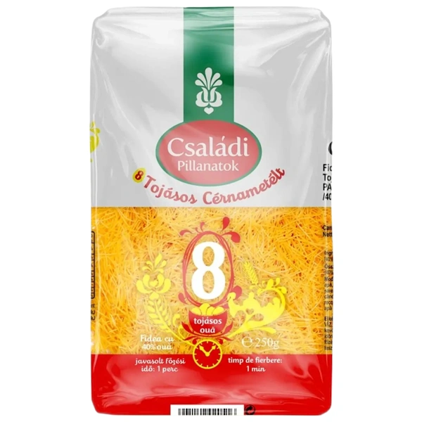 PASTE FAINOASE FIDEA CU 8 OUA CSALADI 250 GR