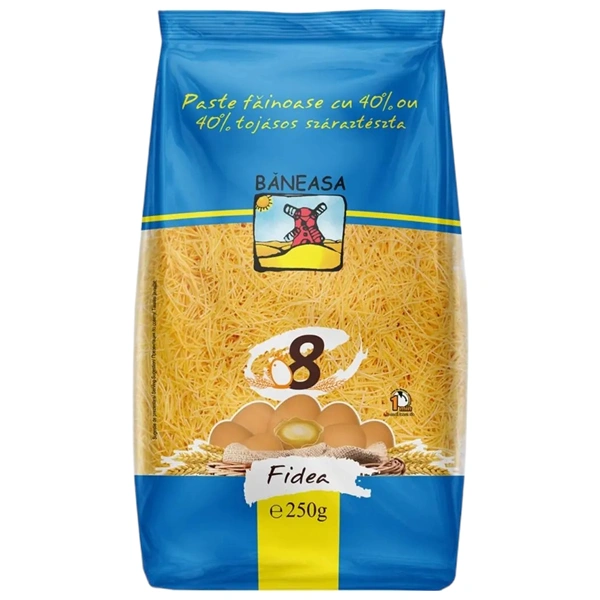 PASTE FAINOASE FIDEA CU BANEASA 250 GR 8 OUA