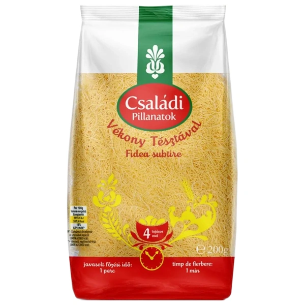 PASTE FAINOASE FIDEA SUBTIRE BURDUF CU 4 OUA CSALADI 200 GR