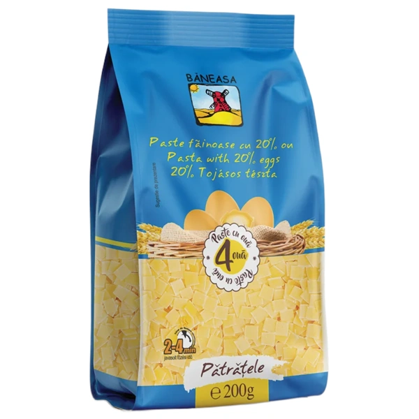 PASTE FAINOASE PATRATELE BANEASA 200 GR