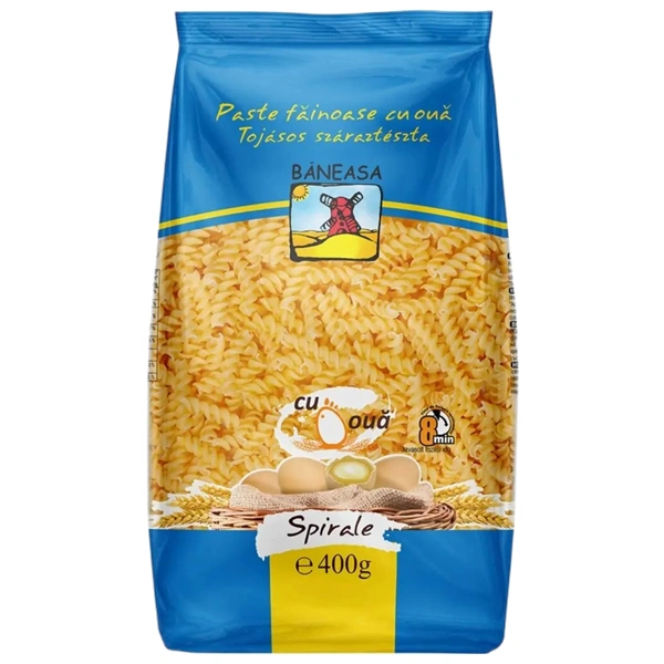 PASTE FAINOASE SPIRALE CU OUA BANEASA 400 GR