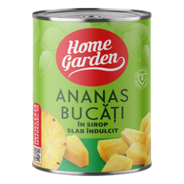 COMPOT ANANAS BUCATI CONSERVA HOME GARDEN 565 GR