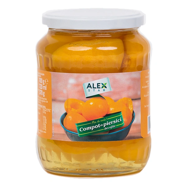 COMPOT DE PIERSICI DECOJITE ALEX STAR 720 GR