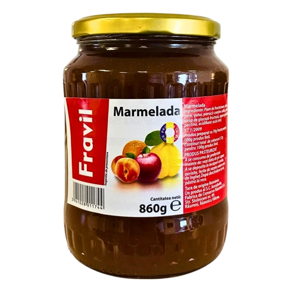 MARMELADA DE FRUCTE FRAVIL 860 GR 2
