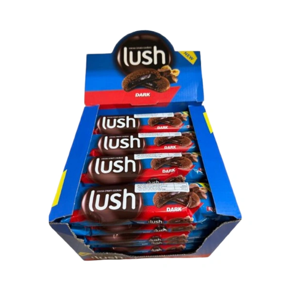 BISCUITI CACAO CU CREMA DE CIOCOLATA DARK LUSH 68 GR