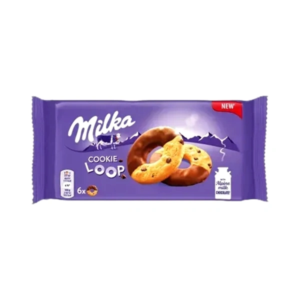 BISCUITI COOKIE LOOP MILKA 132 GR