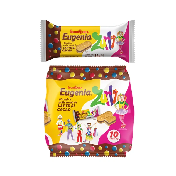 BISCUITI EUGENIA LAPTE CACAO DOBROGEA 36 GR