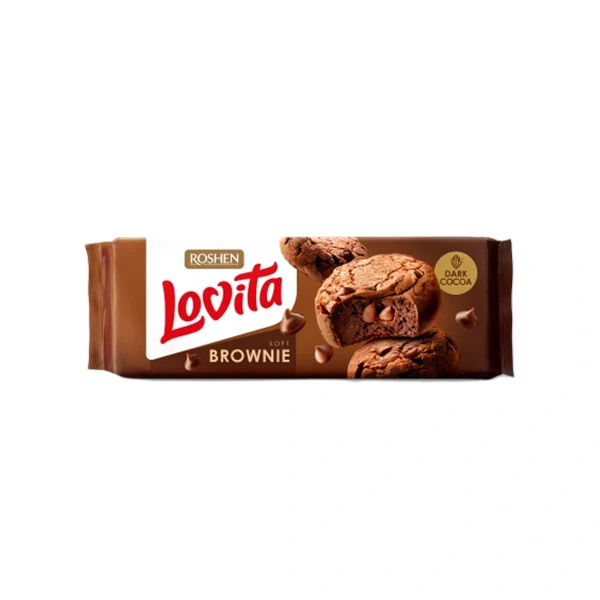 BISCUITI LOVITA BLONDIE BROWNIE CU CACAO ROSHEN 152 GR