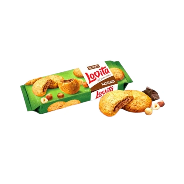 BISCUITI LOVITA SOFT CREAM CU ALUNE ROSHEN 127 GR