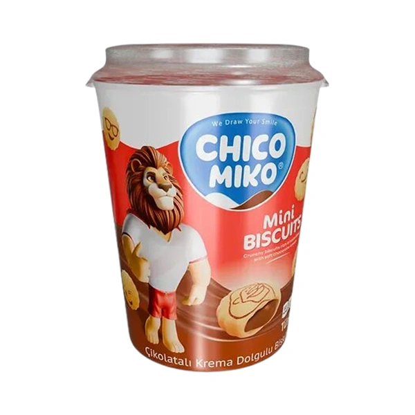 BISCUITI UMPLUTI CU CREMA DE CIOCOLATA CHICO MIKO 125 GR