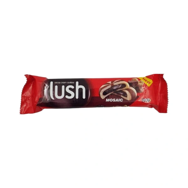 BISCUITI UMPLUTI CU CREMA DE CIOCOLATA MOSAIC LUSH 68 GR