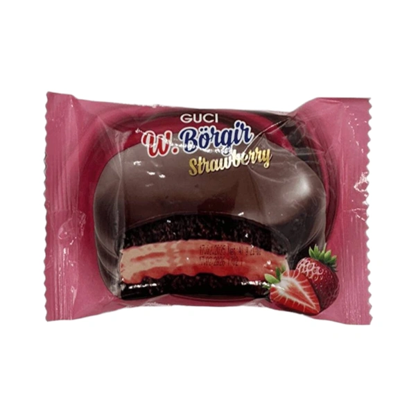BISCUIȚI BURGER MARSHMALLOW CU AROMA DE CAPSUNI 40 GR
