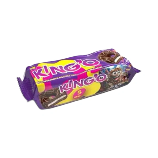 BISCUIȚI KING'O CU BEZEA ACOPERIȚI CU CIOCOLATĂ 150 GR