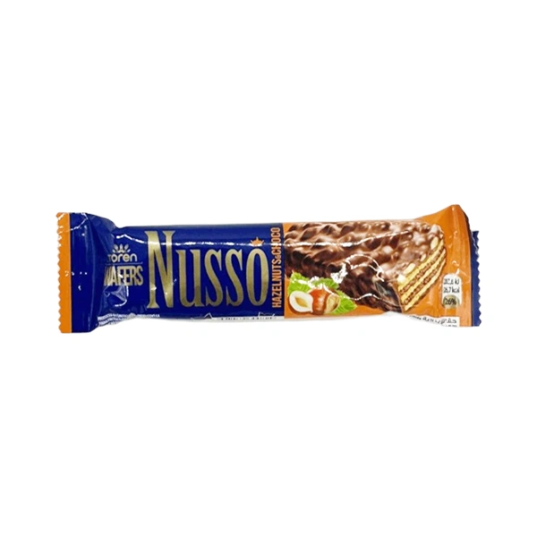 NAPOLITANA GLAZURATA CU CACAO SI CREMA DE ALUNE NUSSO 38 GR