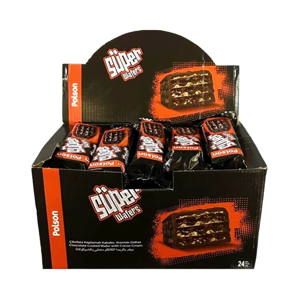 NAPOLITANA GLAZURATA CU CREMA DE CACAO SUPER WAFER 30 GR
