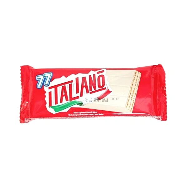 NAPOLITANA ITALIANO 77 CU GLAZURĂ DE CIOCOLATĂ ALBĂ 60 GR