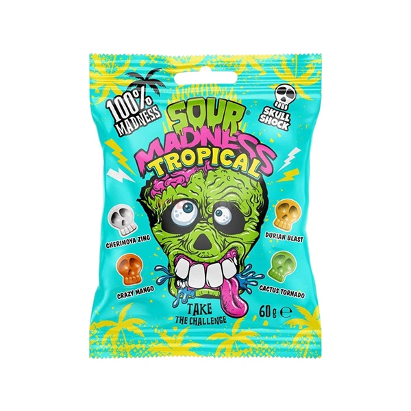 DROPSURI DULCI ACRISOARE SOUR MADNESS TROPICAL ARGO 60 GR