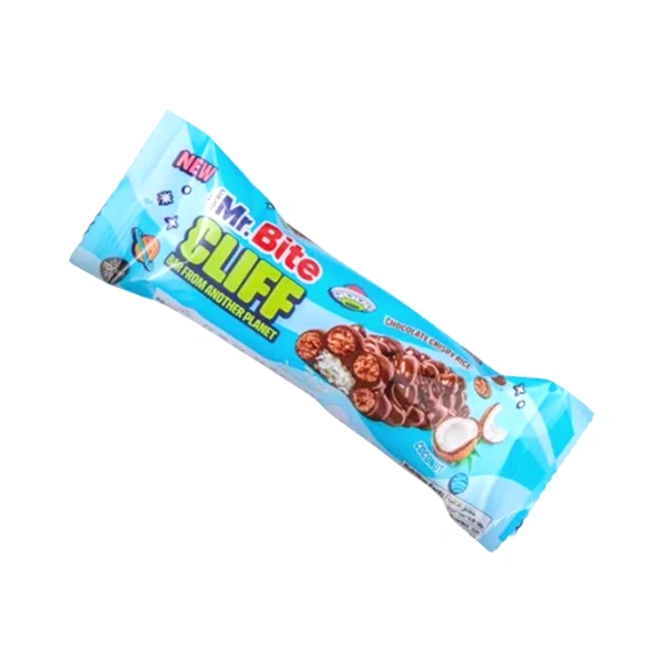 BATON CIOCOLATA CU OREZ EXPANDAT SI COCOS MR BITE CLIFF 35 GR