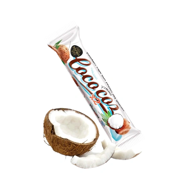 BATON DE CIOCOLATA CU FULGI DE COCOS COCOCOZ 24 GR