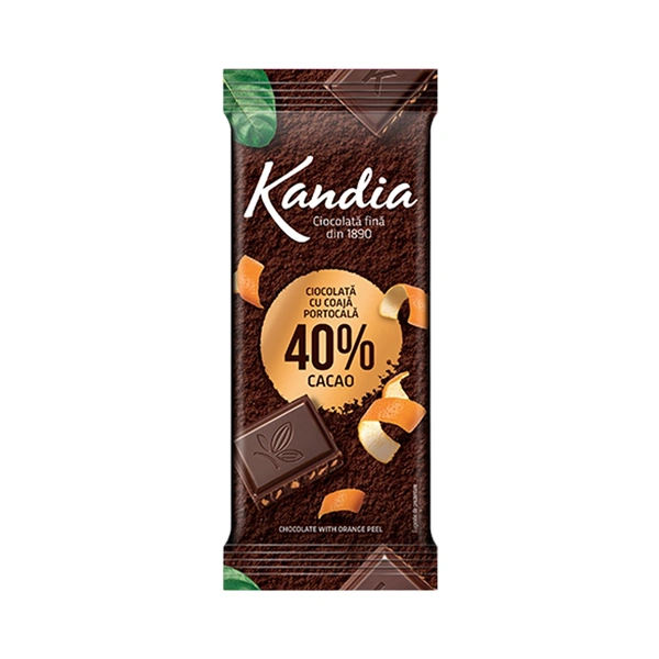 CIOCOLATA KANDIA DARK PORTOCALA 80 GR
