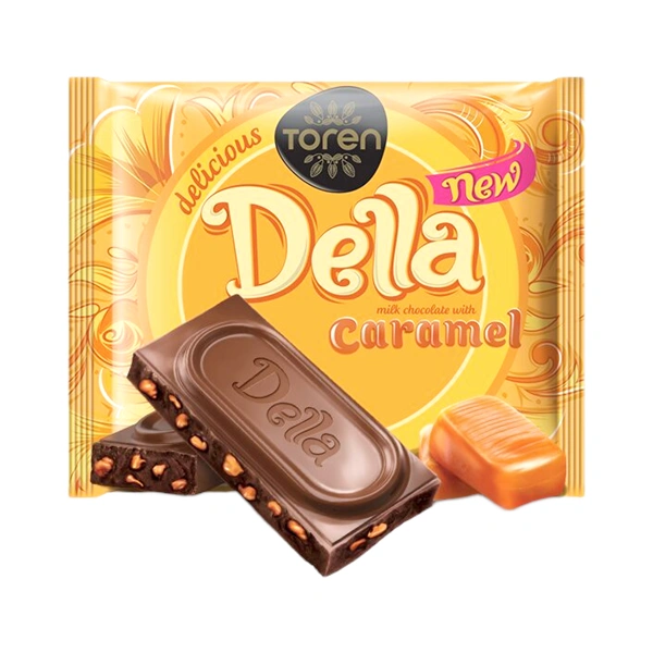 TABLETA DE CIOCOLATA CU CREMA CARAMEL DELLA 52 GR