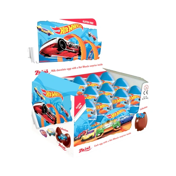 OU CIOCOLATA ZAINI HOT WHEELS 24 X 20 GR