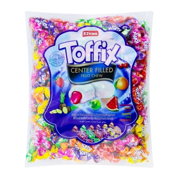 BOMBOANE GUMATE CU SUC DE FRUCTE ELVAN TOFFIX 1 KG