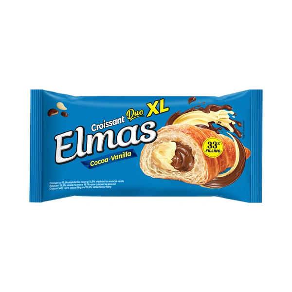 CROISSANT CACAO VANILIE ELMAS 80 GR