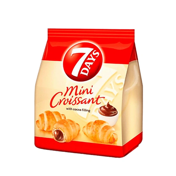 MINI CROISSANT CACAO CHIPITA 7 DAYS 185 GR