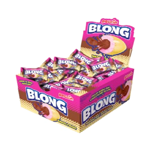 GUMA DE MESTECAT BLONG NAPOLITANO UMPLUTURA CU GUST DE NAPOLITANE 40 BUCATI 5 GR