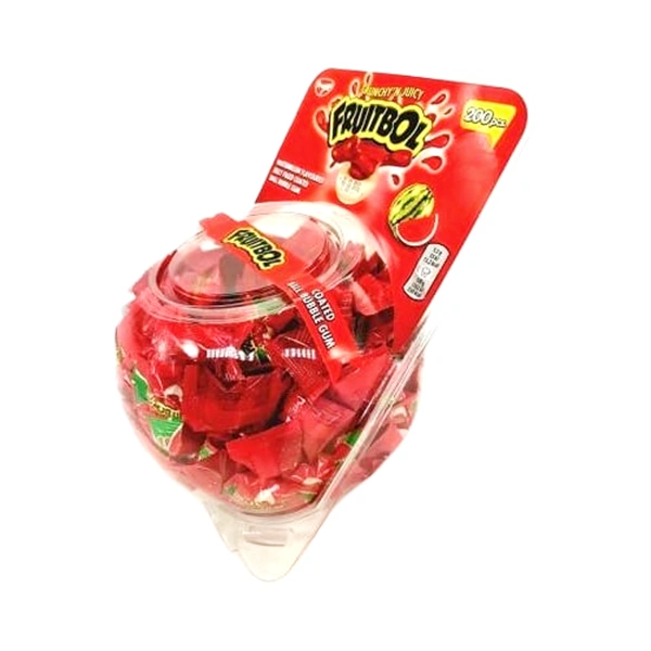 GUMA FRUITBOL JELLY BUBBLE GUM BOL 3.5 GR GUST FRUCTAT ȘI DISTRACTIV