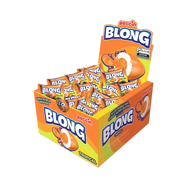 GUMĂ DE MESTECAT BLONG FRUCTE TROPICALE 40 BUC X 5 GR