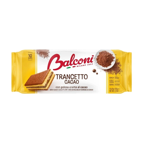 PRAJITURI BALCONI TRANCETTO CACAO 10 X 28 GR
