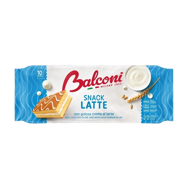 PRAJITURI BALCONI TRANCETTO LAPTE 10 X 28 GR