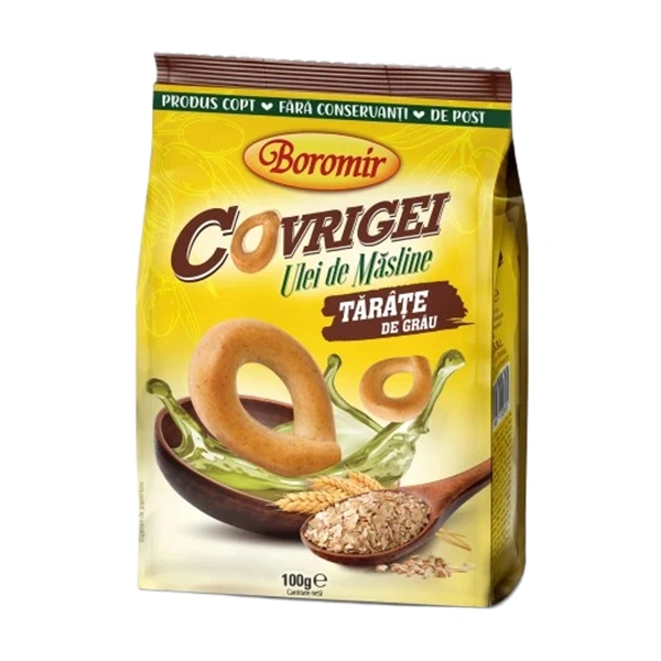 COVRIGEI CU ULEI DE MASLINE SI TARATE DE GRAU BOROMIR 100 GR