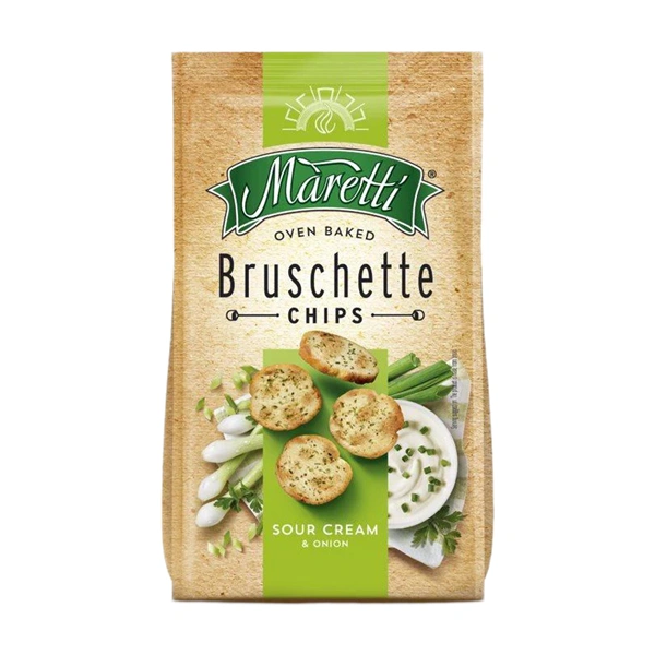 BRUSCHETTE RONDELE CU AROMA DE SMANTANA SI CEAPA MARETTI 70 GR