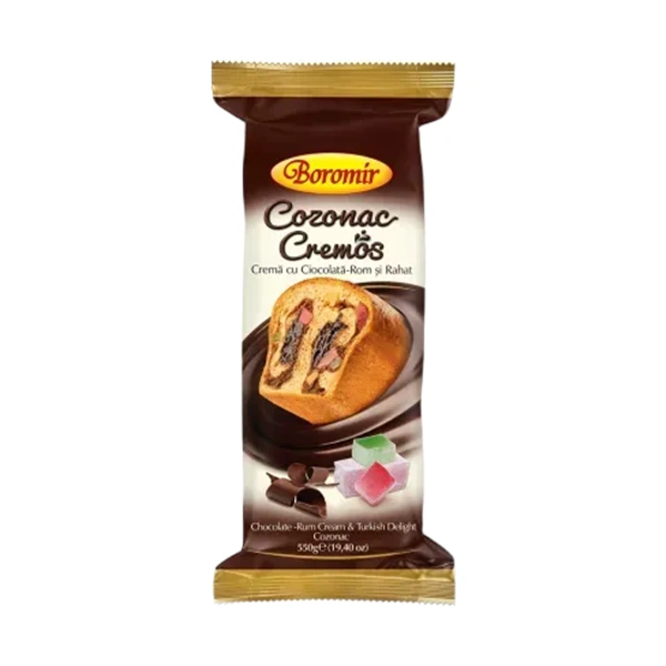 COZONAC CREMOS CIOCOLATA ROM SI RAHAT BOROMIR 550 GR