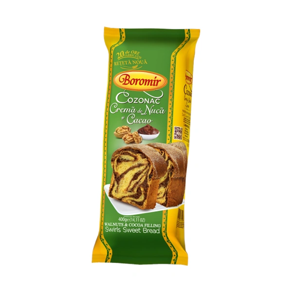 COZONAC NUCA SI CACAO BOROMIR 400 GR