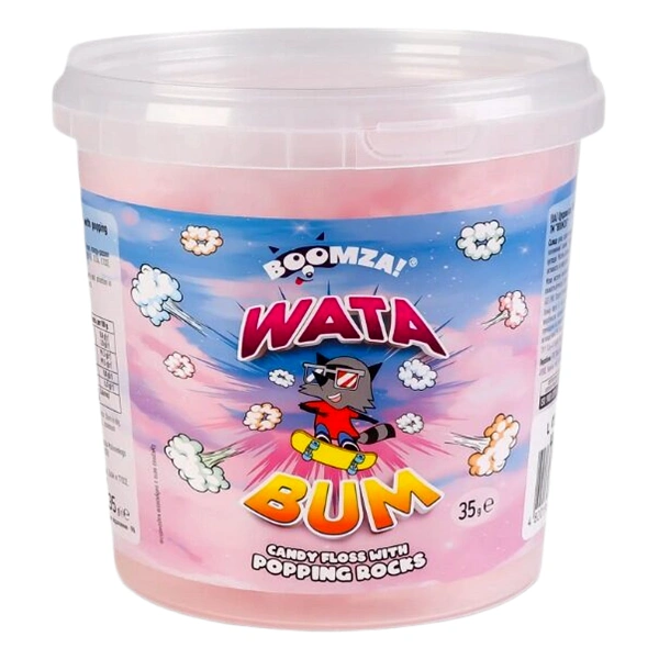 VATĂ DE ZAHĂR „BUM” CU AROMĂ CARAMEL BOOMZA 35 GR