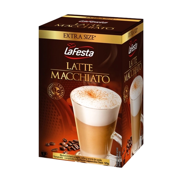 BAUTURA INSTANT LA FESTA LATTE MACCHIATO 8 PLICURI 22 GR