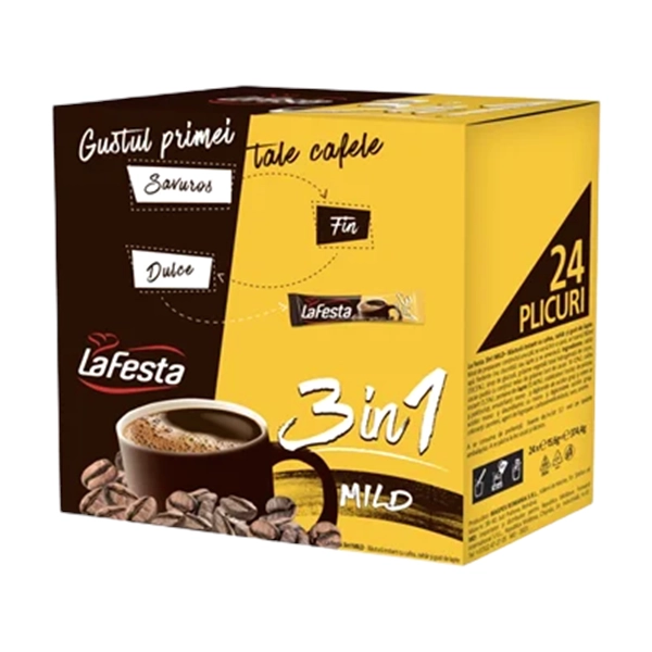 CAFEA INSTANT 3IN1 MILD PLIC 24X5 LA FESTA 6 GR