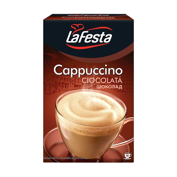 CAPPUCINO LA FESTA CIOCOLATA PLICURI 10X12 GR