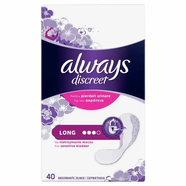ABSORBANTE ALWAYS DISCREET ZILNICE INCONTINENTA LO