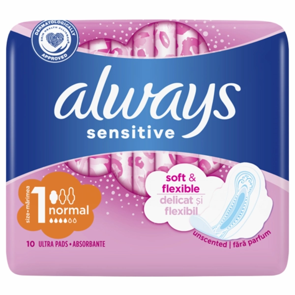 ABSORBANTE ALWAYS SENSITIVE NORMAL 10BUCSET 20BAX