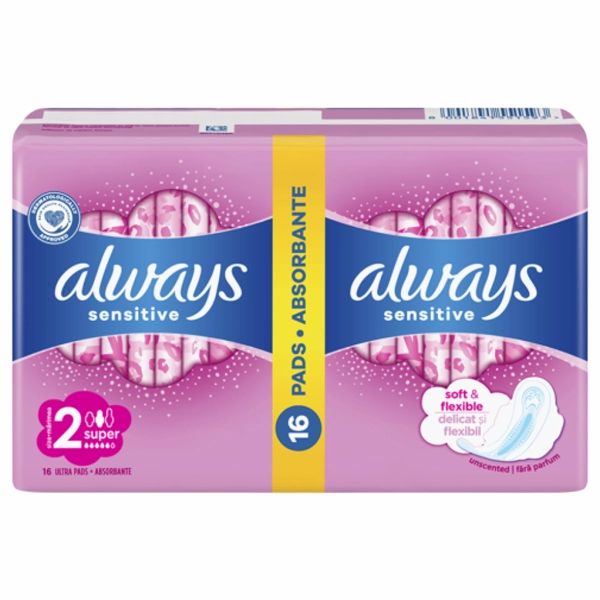 ABSORBANTE ALWAYS SENSITIVE SUPER ULTRA 16BUCSET 10BAX