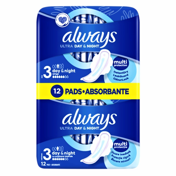 ABSORBANTE ALWAYS ULTRA DAYNIGHT 12 BUC SET 16 BAX