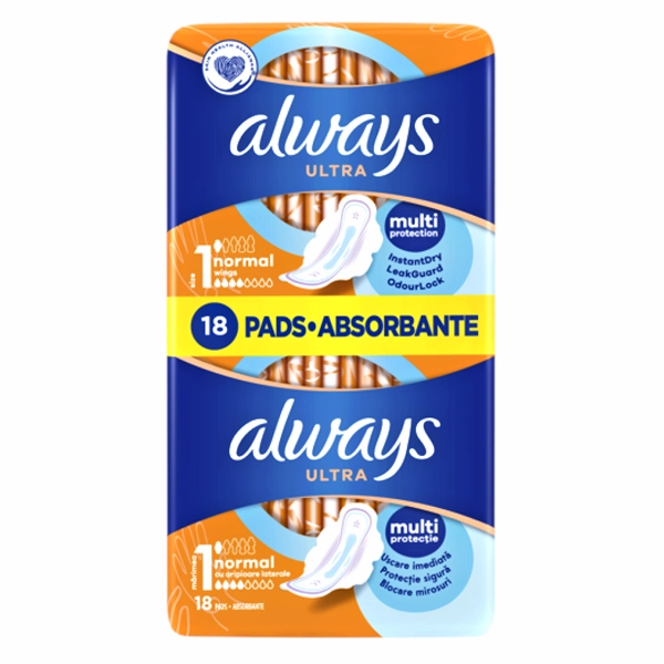 ABSORBANTE ALWAYS ULTRA NORMAL 18 BUC SET