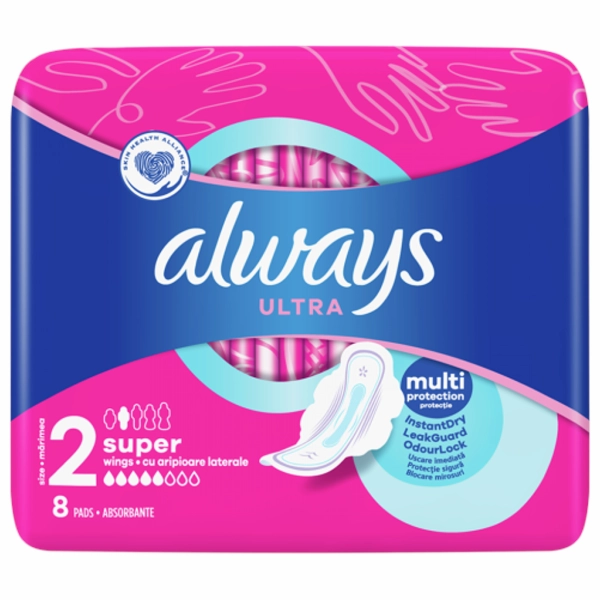 ABSORBANTE ALWAYS ULTRA SUPER 8BUCSET 24BAX