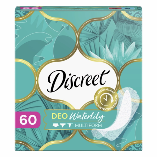 ABSORBANTE DISCREET ZILNICE DEO WATERLILY 60BUC 8BAX